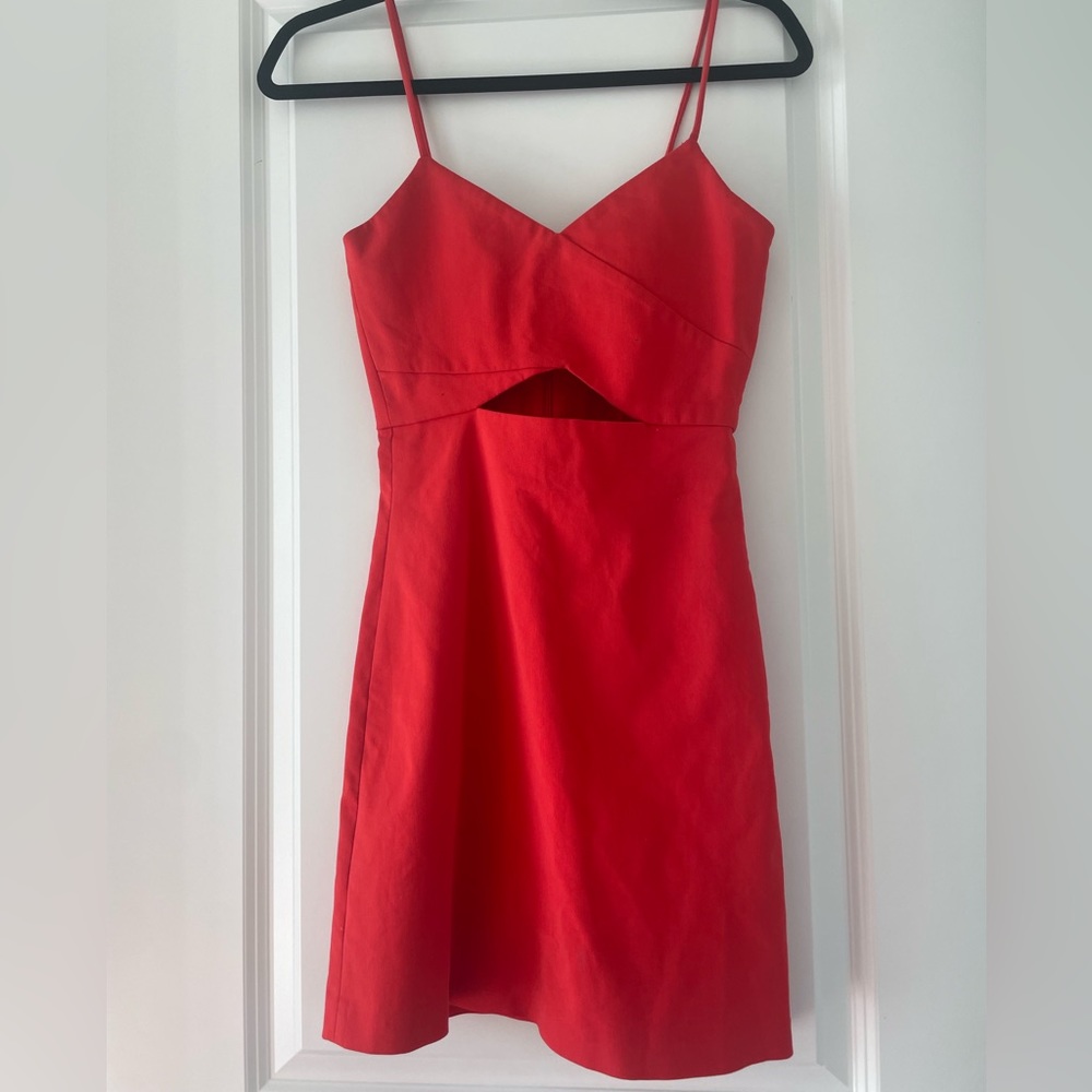 Zara red dress